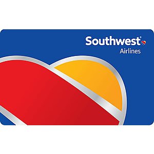 10% off $50 Southwest Gift Card $45