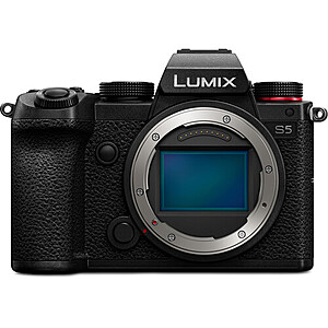 Panasonic LUMIX S5 Full Frame Mirrorless Camera (Body Only) w/ Accessories Kit $998 + Free Shipping