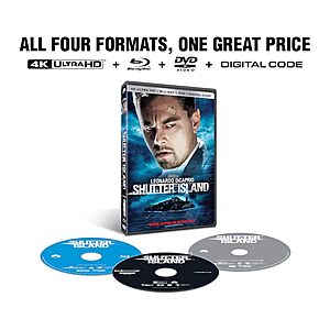 4K UHD/Blu-ray/DVD/Digital Combo Pack Pre-Orders: The Untouchables, Shutter Island $11 & More