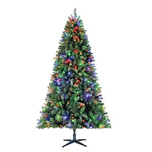 Holiday Time Pre-Lit 7.5' Norwich Spruce Christmas Tree, 350 Color Changing-Lights $68.00 YMMV