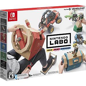 Nintendo Switch Labo Toy-Con Kits: Vehicle Kit, Robot Kit, or Starter Kit + Blaster - $19.99 @ Best Buy + Free Curbside Pickup
