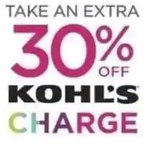 Kohl's Cardholders:  Upcoming 30 % off  Aug 26th - Sept 02
