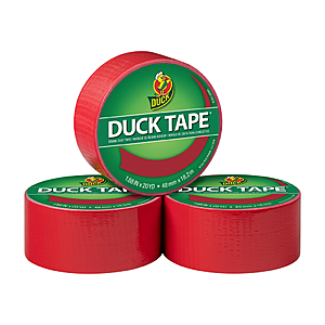 Duck Brand 1.88 in. x 20 yd. Red Colored Duct Tape, 3 Pack - $4.54 at Walmart
