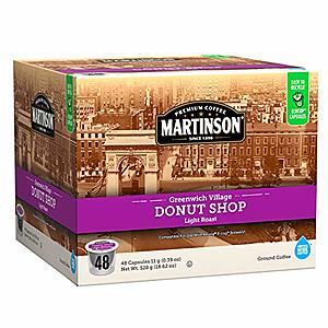48-Count Martinson Donut Shop Coffee Keurig Single-Serve K-Cups $12.05 w/ S&S + Free S/H