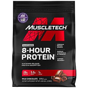 [S&S] $34.99: 4.6-Lbs MuscleTech Phase8 Whey & Casein Protein Powder (Milk Chocolate)