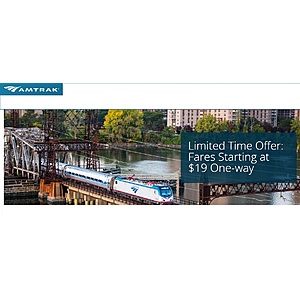 Amtrak Northeast Getaways From $19 Flat Rate Coach or $49 OW on Acela Business Class - Book by January 29, 2022