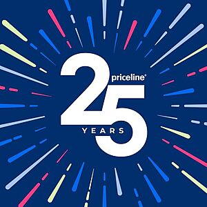 Priceline 25 Days of Deals For 25th Birthday (Promo Codes, 2 Month Free CLEAR Membership, 25% The Parking Spot Airport Parking Discount and More)
