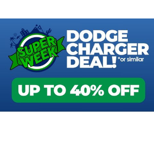 Fox Rent A Car 2-Day Only Dodge Charger (or Similiar) Rentals Up to 40% Off Base Rates For April-May Rentals - Book by April 10, 2024