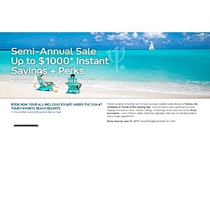 Club Med Vacations Semi-Annual Sale - Up To $1000 Instant Savings for Summer Travel - Book by June 18, 2019