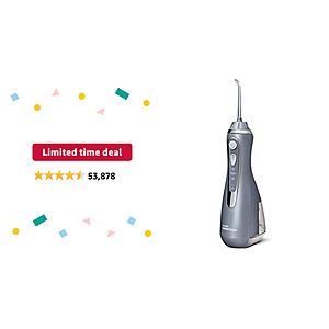 Limited-time deal: Waterpik Cordless Advanced Water Flosser For Teeth, Gums, Braces, Dental Care With Travel Bag and 4 Tips, ADA Accepted, Rechargeable, Portable, and Wat - $60