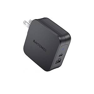 RAVPower Super-C 61W 2 Port USB-C & USB-A Wall Charger - $19.20 (40% off) w/promo code QUICK40
