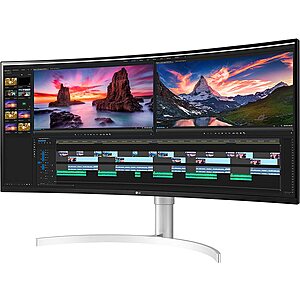 LG - 38” UltraWide 21:9 Curved WQHD+ Nano IPS HDR Monitor with Thunderbolt 3 and G-SYNC Compatibility $1166.99