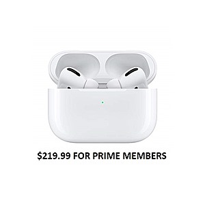 Amazon Prime Members: Apple AirPods Pro w/ Wireless Charging Case $220 + Free Shipping