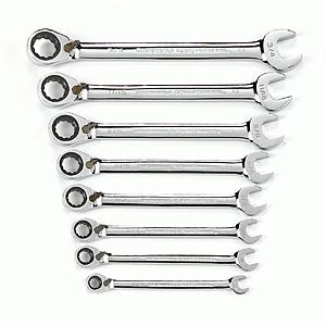 GearWrench ratcheting wrench sets 50% off at Advance Auto, 5-piece $14.99, 7-piece Stubby $19.99, 8-Piece Reversible $29.99, 7-Piece Flex $34.99, plus more