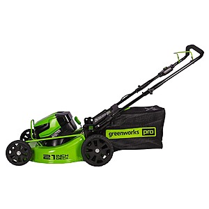 Greenworks Pro 60V 21" Brushless Lawn Mower (Tool Only) + Pro 60V 2.5 Ah Bluetooth Battery - $187.50 + FS at Greenworks Tools
