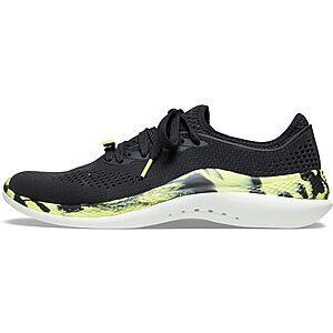 Men's Crocs Literide 360 Pacer Sneaker (Black/Citrus) $30 + Free Shipping