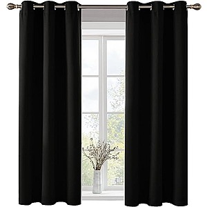 Deconovo Thermal Insulated Blackout Curtains (1 or 2 Panels, various sizes/colors) from $6.10