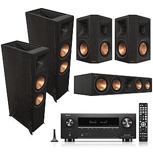 Klipsch Ref Premiere Speakers: 2x RP-8060FA II + RP-504C II + 2x RP-502S II + VR-X3800H $2699 & More + Free S&H