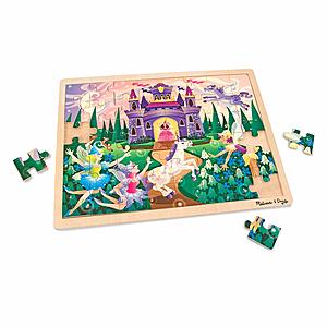 Kids Puzzles: Melissa & Doug Fish Bowl Jumbo Knob Wooden Puzzle $6.99, 48-Piece Melissa & Doug Fairy Fantasy Jigsaw Puzzle w/ Tray $5.59 & More via Amazon