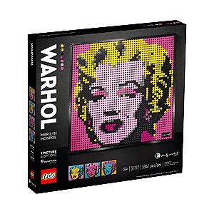 LEGO Art Building Kits: Andy Warhol's Marilyn Monroe $90 + Free Shipping
