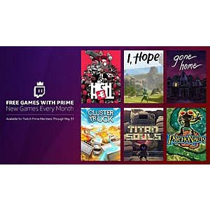 Twitch Prime Members: 6 Free PC Digital Games for May: Psychonauts, High Hell, Gone Home, I, Hope, Clustertruck & Titan Souls (Starts 5/1)