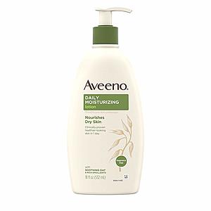 Aveeno 40% Off Coupon: 18oz Daily Moisturizing Body Lotion $3.45 & More w/ S&S + Free S&H