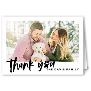 12-Count ShutterFly Custom Folded Thank You Cards $2