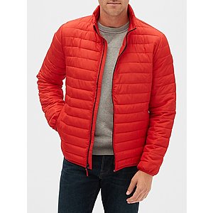 Gap Factory: Men's Quarter-Zip Sweater $12.60, Jeans $16, Puffer Jacket $16.35 & More + Free S/H on $50+
