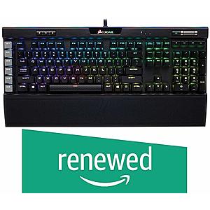 AMAZON - CORSAIR K95 RGB PLATINUM Mechanical Gaming Keyboard - Tactile & Quiet - Cherry MX Brown - RGB LED Backlit (Renewed) - $85