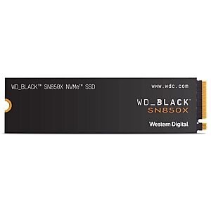 WD_BLACK 4TB SN850X NVMe Internal Gaming SSD Solid State Drive - Gen4 PCIe, M.2 2280, Up to 7,300 MB/s $237.49