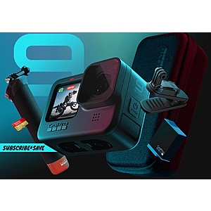 GoPro HERO9 Black 5K Action Cam Bundle + 1 Yr. GoPro Subscription ($349 + Free shipping)