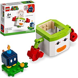 84-Piece Lego Super Mario Bowser Jr.'s Clown Car Expansion Building Set (71396) $6.40