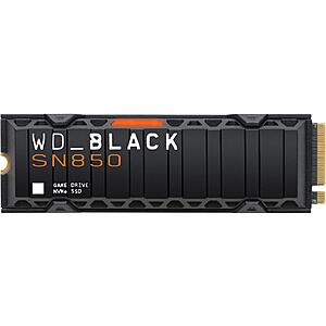 2TB WD_Black SN850 PCIe NVMe M.2 2280 Gen4 x4 w/ Heatsink Solid State Drive $255.99 + Free Shipping