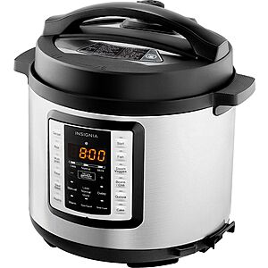 Insignia 6-Quart Multi-Function Stainless Steel Pressure Cooker $24.99 + Free Curbside Pickup
