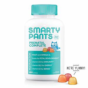 SmartyPants Gummy Vitamins: 180-Count Prenatal Complete $8.25 & More w/ S&S + Free S&H
