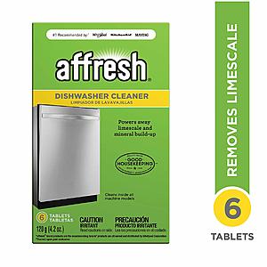 6-Count Affresh Dishwasher Cleaner Tablets $3.62 w/ S&S + Free Shipping