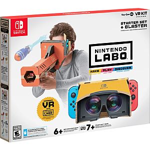 Nintendo Switch Labo Toy-Con VR Starter Set + Blaster Kit $19.99 + Free Shipping