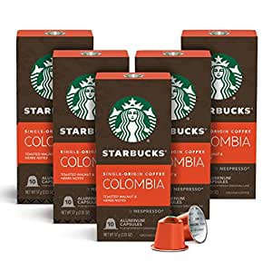 Starbucks by Nespresso, Single-Origin Colombia 50-count capsules - Amazon Warehouse Deals $16.01