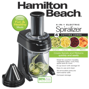 Hamilton Beach 4-in-1 Electric Spiralizer - $25 + Free Shipping