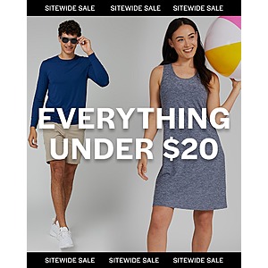 32 Degrees Everything Under $20: Women's Soft Comfy Romper $11, Men's Ultra Sonic Polo $8, More + Free Shipping on $23.75+
