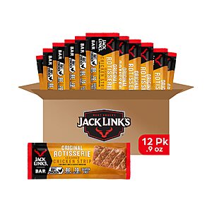 12-Count Jack Link's Original Rotisserie Chicken Meat Bars $12.24 w/ S&S + Free Shipping w/ Prime or on $35+