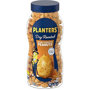 16-Oz Planters Dry Roasted Peanuts (Honey Roasted) $2.30 & More w/ S&S