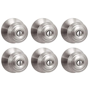 6-Pack Defiant Hartford Bed/Bath or Hall/Closet Door Knobs Contractor Pack (Satin Nickel) $29.97 + Free Shipping