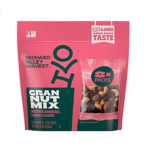 8-Pack Orchard Valley Harvest Cran Nut Mix $3.25 ($0.41 each)  w/ S&S + Free Shipping w/ Prime or on $35+