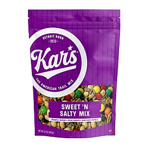 34-Oz Kar’s Nuts Sweet ‘N Salty Trail Mix $8.54 + Free Shipping w/ Prime or on $35+