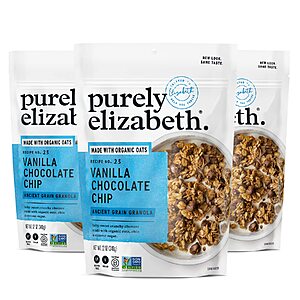 3-Pack Purely Elizabeth Ancient Grain Granola (Vanilla Chocolate Chip) $12.27 & More + Free Shipping w/ Prime or on $35+