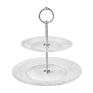 The Pioneer Woman Two-Tiered Glass Server (Clear) $7.83  + Free Shipping w/ Walmart+ or $35+