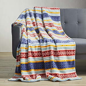 50" x 72" Better Homes & Gardens Oversized Throw (Striped) $5.84  + Free Shipping w/ Walmart+ or $35+