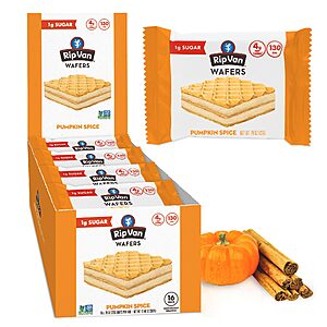 16-Packs Rip Van Keto Wafer Cookies (Pumpkin Spice) $9.44 or (Vanilla) $10.50 w/ S&S + Free Shipping w/ Prime or on $35+
