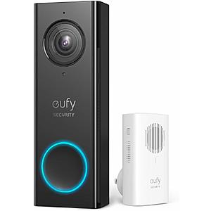 Eufy Security Wi-Fi 2K HD Video Doorbell + Wireless Chime $108 + Free Shipping